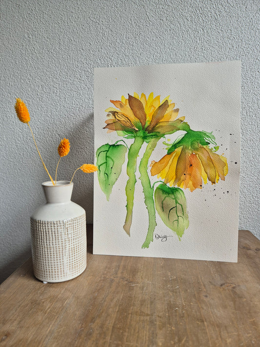 PAIR OF SUNFLOWERS ORIGINAL