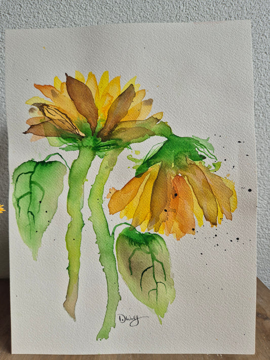 PAIR OF SUNFLOWERS ORIGINAL
